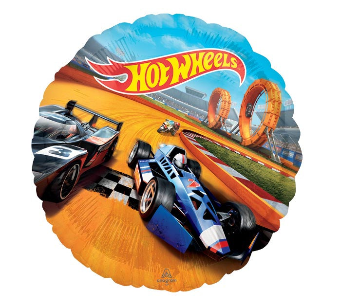 Burton and Burton BALLOONS 17" Hot Wheels Racing Cars Foil Balloon