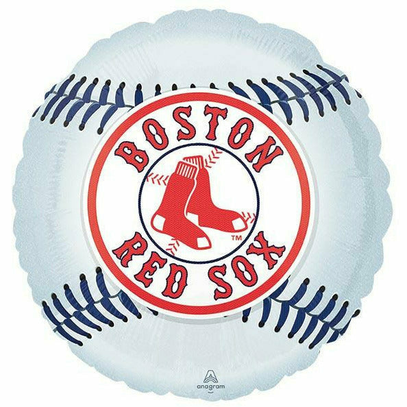 Burton and Burton BALLOONS 18&quot; MLB BOSTON RED SOX BASEBALL SHAPE Mylar Balloon