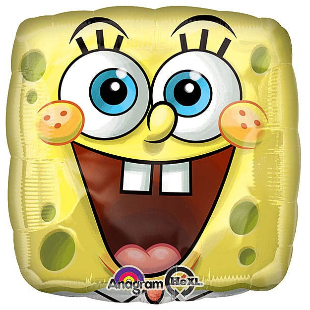 Burton and Burton BALLOONS 190 17"PKG SQUARE SPONGEBOB BALLOON