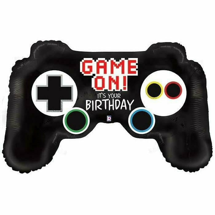 Burton and Burton BALLOONS 202A Happy Birthday Game Controller 36&quot; Mylar