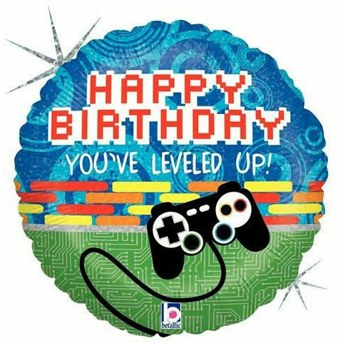 Burton and Burton BALLOONS 203 18&quot; Game Controller Happy Birthday Foil