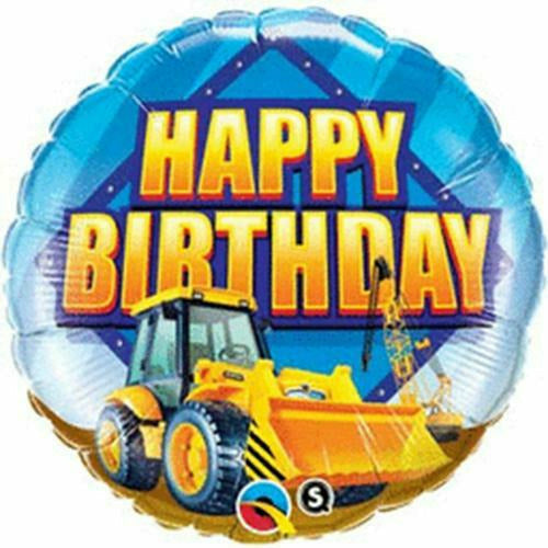 Burton and Burton BALLOONS 212A 18" Construction Happy Birthday Foil