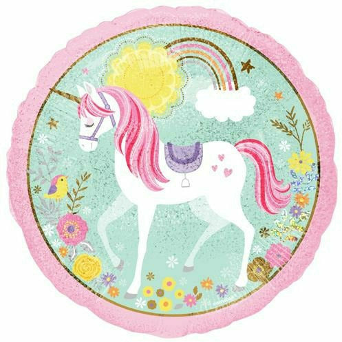 Burton and Burton BALLOONS 216A 18&quot; Believe in Unicorns Foil