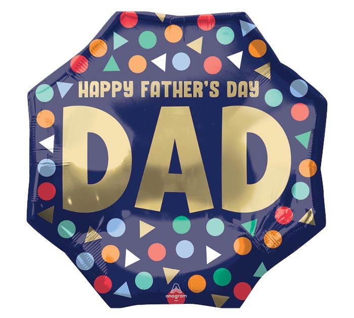 Burton and Burton BALLOONS 22&quot; HAPPY FATHER&#39;S DAY DAD FOIL BALLOON