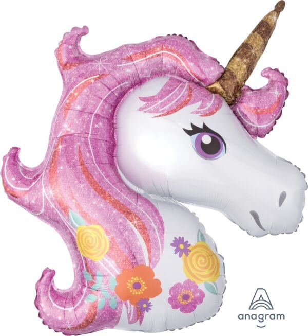 Burton and Burton BALLOONS 230A 33" Magical Unicorn Foil Balloon