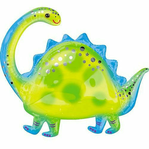 Burton and Burton BALLOONS 232A 32"  Brontosaurus Dinosaur Jumbo Foil