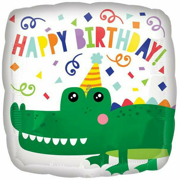 Burton and Burton BALLOONS 238 17" Gator Birthday Foil