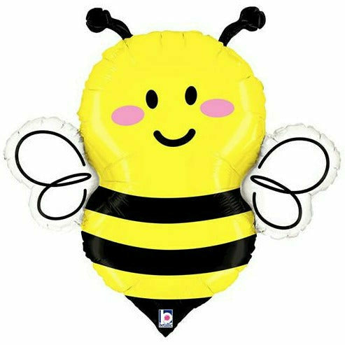 Burton and Burton BALLOONS 251  Bee Jumbo 34" Mylar Balloon