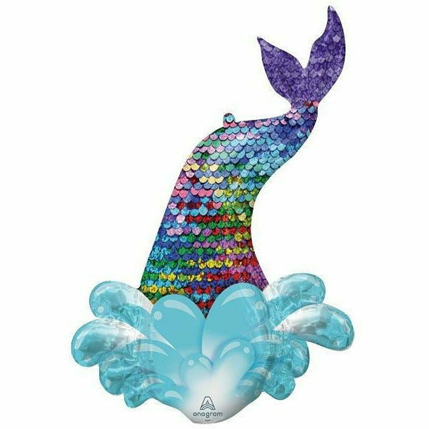 Burton and Burton BALLOONS 259 39&quot; Mermaid Sequin Shape Foil