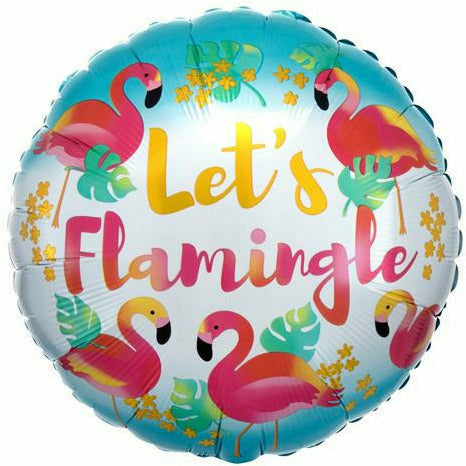 Burton and Burton BALLOONS 259A 17" Let's Flamingle Foil