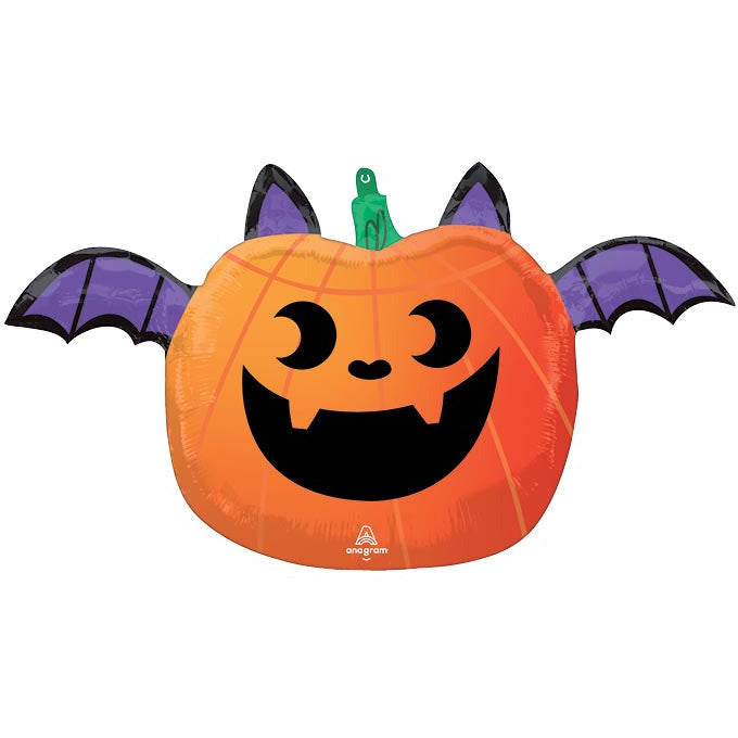 Burton and Burton BALLOONS 26&quot;PKG FUN SPOOKY PUMPKIN BAT