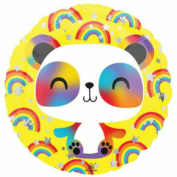 Burton and Burton BALLOONS 266 17&quot; Rainbow Panda Foil