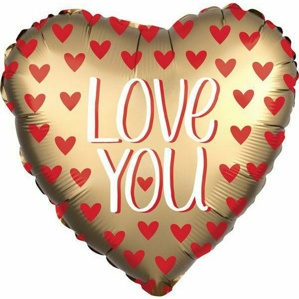 Burton and Burton BALLOONS 28&quot; Gold I Love You Foil