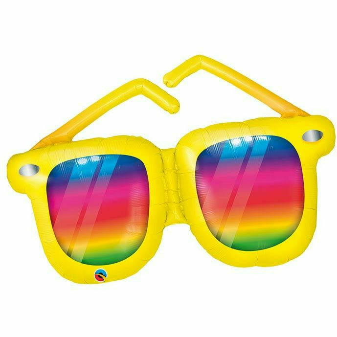 Burton and Burton BALLOONS 287 42&quot; Rainbow Stripe Sunglasses Foil