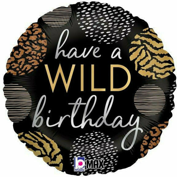 Burton and Burton Balloons 296 18&quot;PKG WILD BIRTHDAY