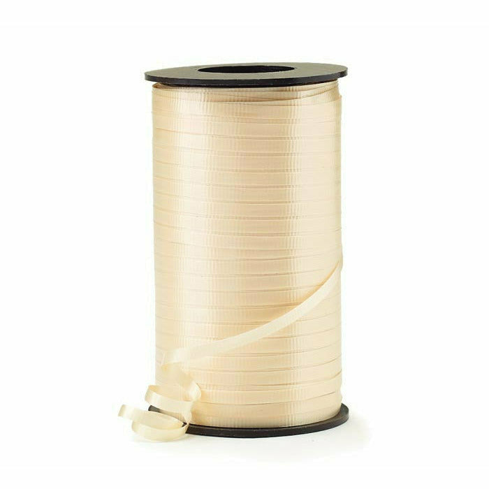 Burton and Burton BALLOONS 3/16" VANILLA 550 YD Curling Ribbon