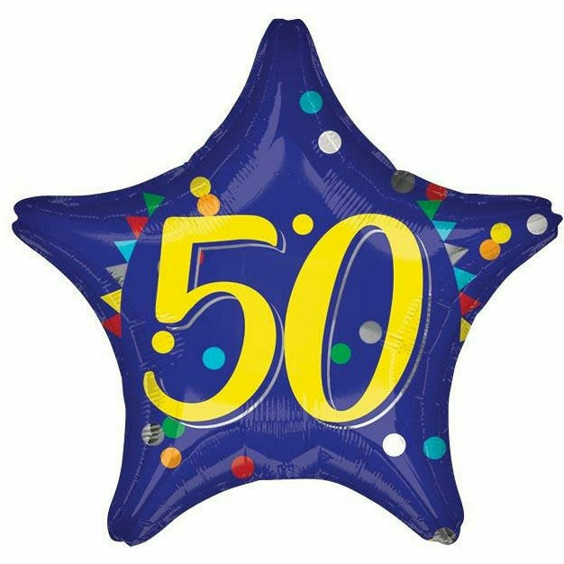 Burton and Burton BALLOONS 317 19" 50th Star Foil