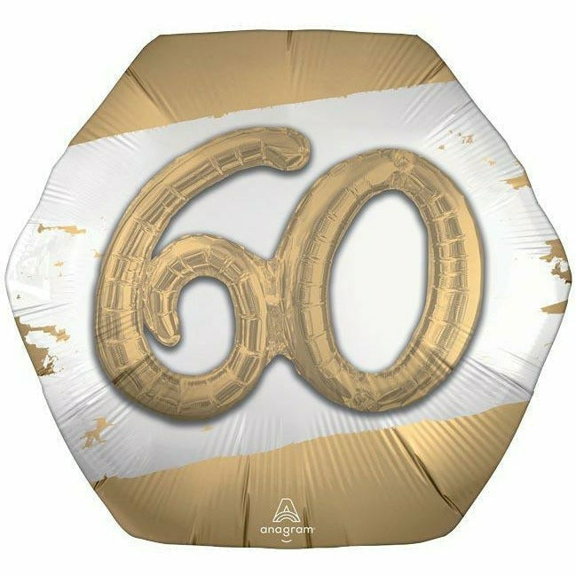 Burton and Burton BALLOONS 324 30&quot; Golden Age 60th Birthday