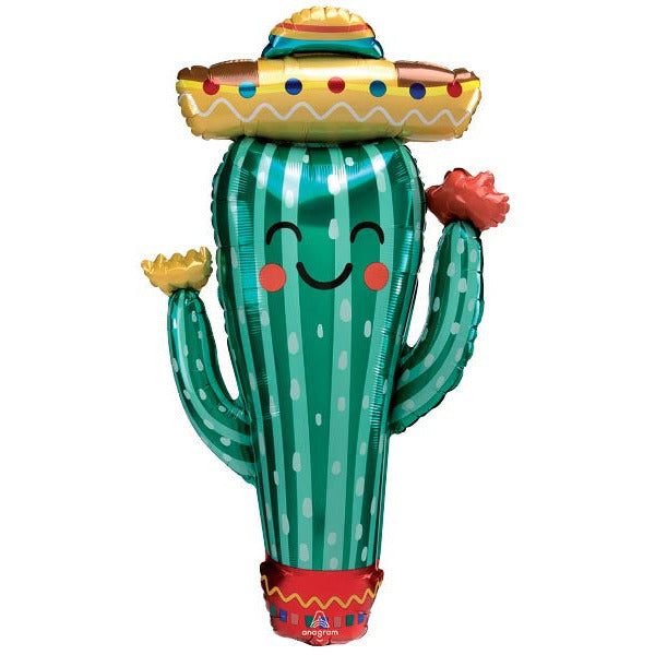 Burton and Burton BALLOONS 331 38&quot; Fiesta Cactus Foil Balloon