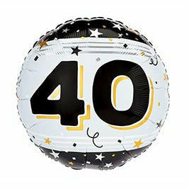 Burton and Burton BALLOONS 336 17&quot; 40 BLACK GOLD