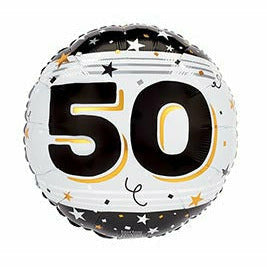 Burton and Burton BALLOONS 337 17&quot; 50 BLACK GOLD