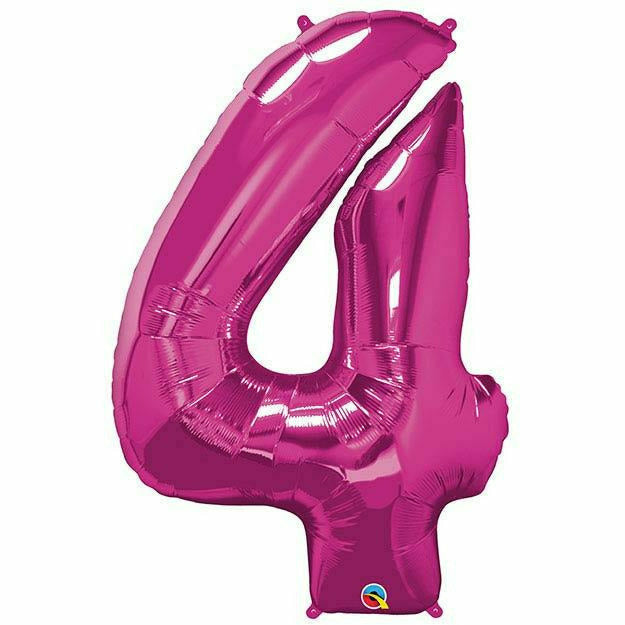 Burton and Burton BALLOONS 34&quot;PKG MAGENTA FOUR