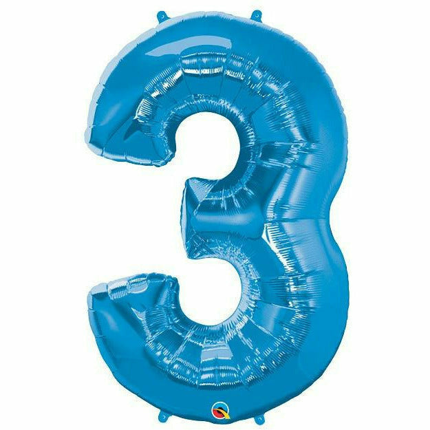 Burton and Burton BALLOONS 34"PKG SAPPHIRE BLUE THREE