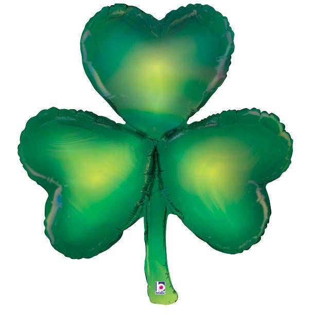 Burton and Burton BALLOONS 38"PKG OPAL SHAMROCK SHAPE