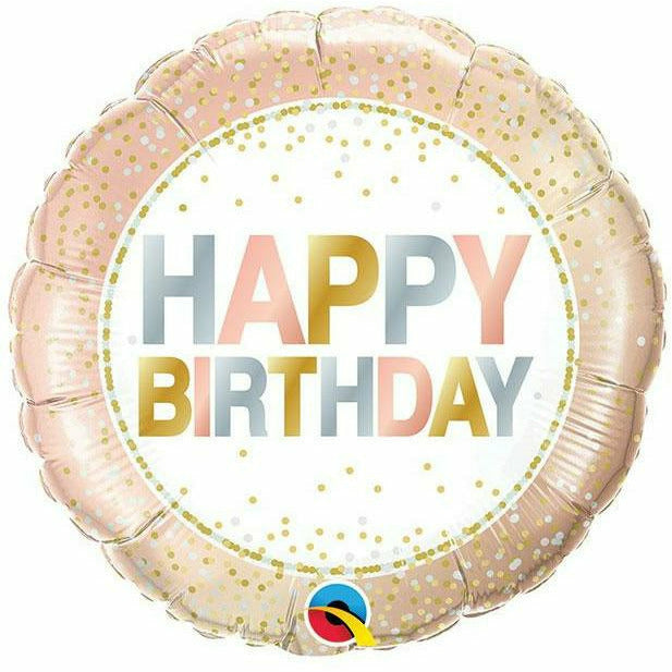 Burton and Burton BALLOONS 407 18&quot; Birthday Metallic Dots Foil