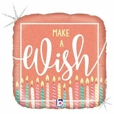 Burton and Burton BALLOONS 442 18" Make a Wish Foil