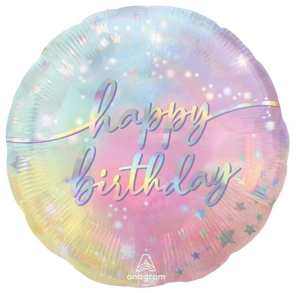 Burton and Burton BALLOONS 450 28&quot; Luminous Birthday Foil Balloon