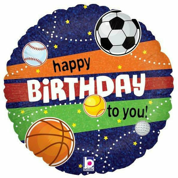 Burton and Burton BALLOONS 482 18&quot; Sports Happy Birthday Foil