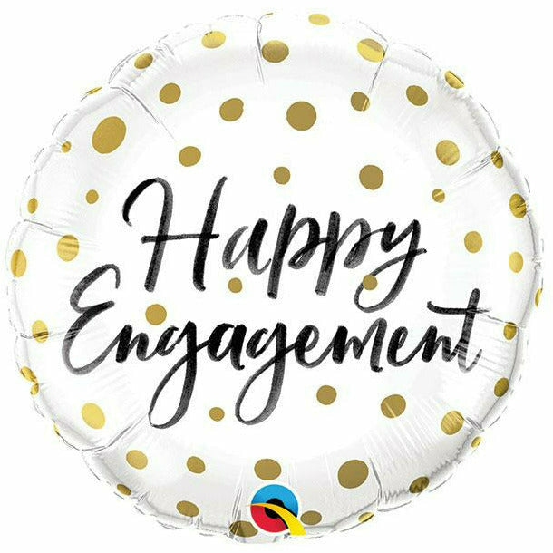 Burton and Burton BALLOONS 491 Happy Engagement 18" Mylar Balloon