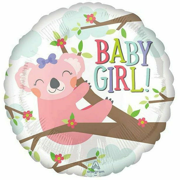 Burton and Burton BALLOONS 506 17" Baby Girl Koala Foil