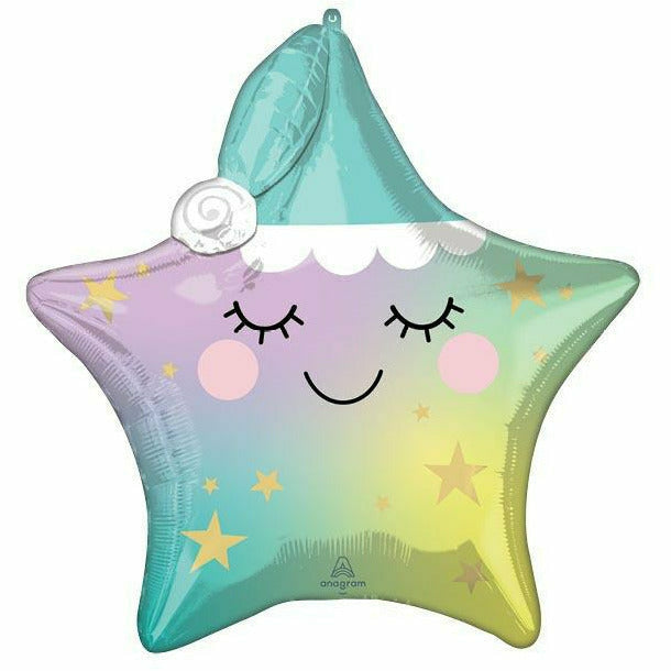 Burton and Burton BALLOONS 517 25&quot; Sleepy Little Star Foil