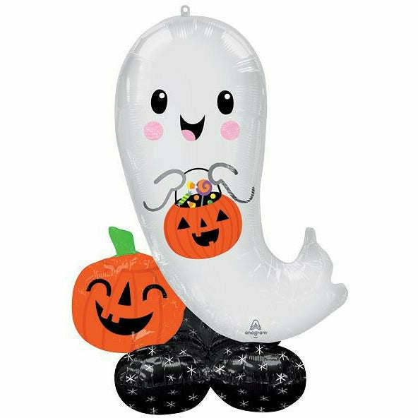 Burton and Burton Balloons 53&quot;PKG AIRLOONZ HALLOWEEN GHOST