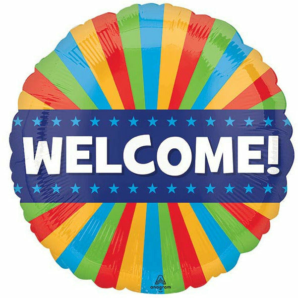 Burton and Burton BALLOONS 535 17&quot; WELCOME BLITZ FOIL BALLOON