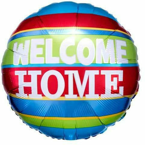 Burton and Burton BALLOONS 538 17&quot; Stripes Welcome Home Foil