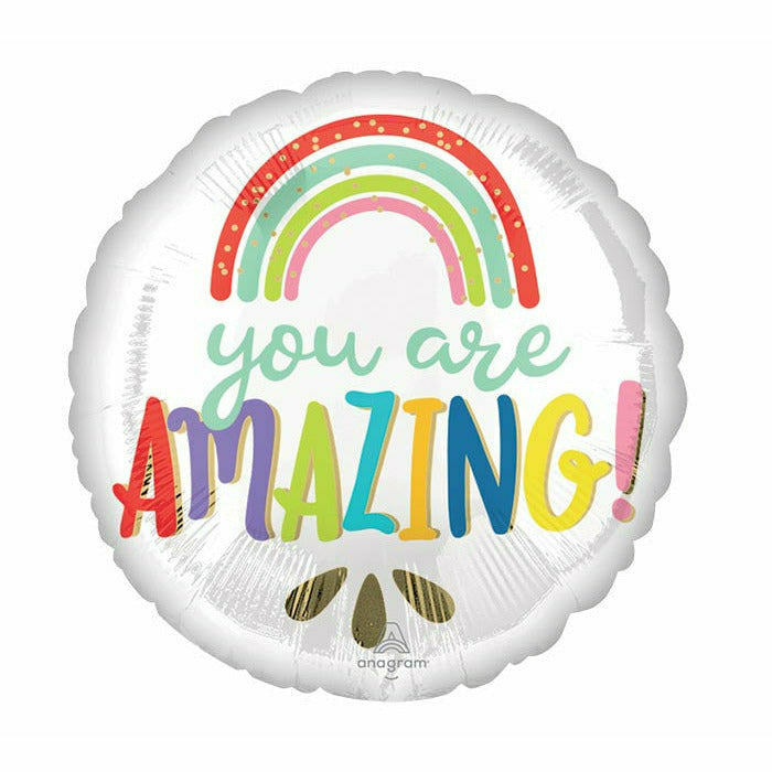 Burton and Burton BALLOONS 540 17&quot; YOU ARE AMAZING RAINBOW