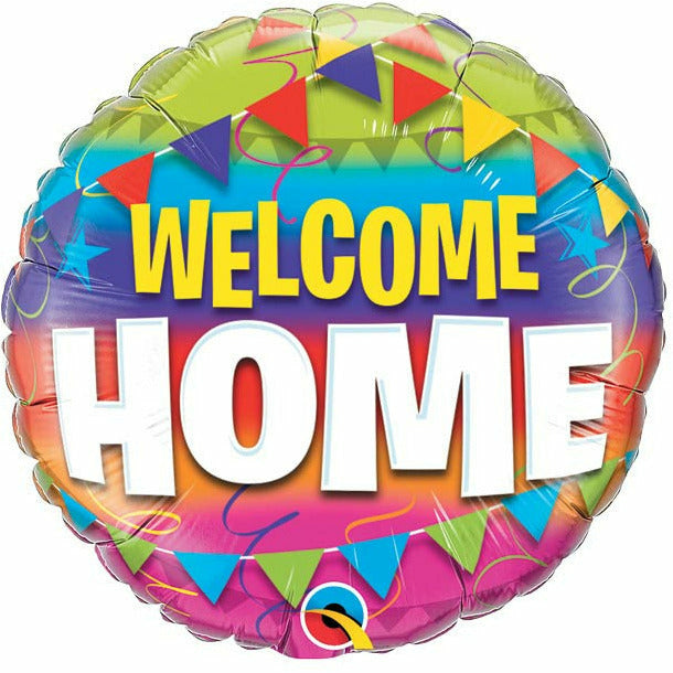 Burton and Burton BALLOONS 545 18" WELCOME HOME PENNANTS FOIL BALLOON