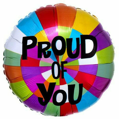 Burton and Burton BALLOONS 551 17" Rainbow Proud of You Foil