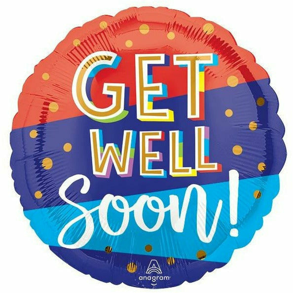 Burton and Burton BALLOONS 564 17" Bouncy Get Well Foil