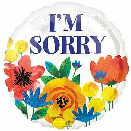 Burton and Burton BALLOONS 576 18&quot; Flowers I&#39;m Sorry Foil