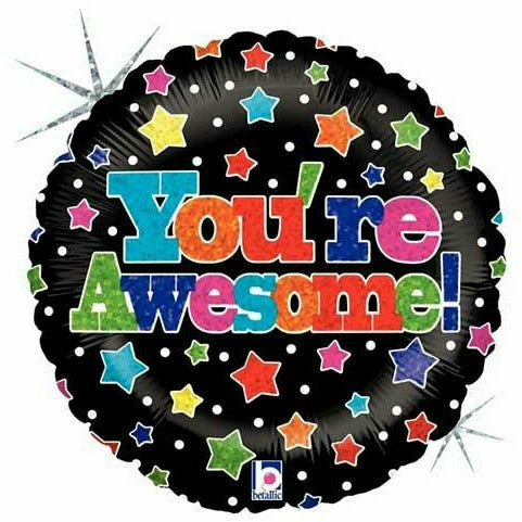 Burton and Burton BALLOONS 578 18&quot; Stars You&#39;re Awesome Foil