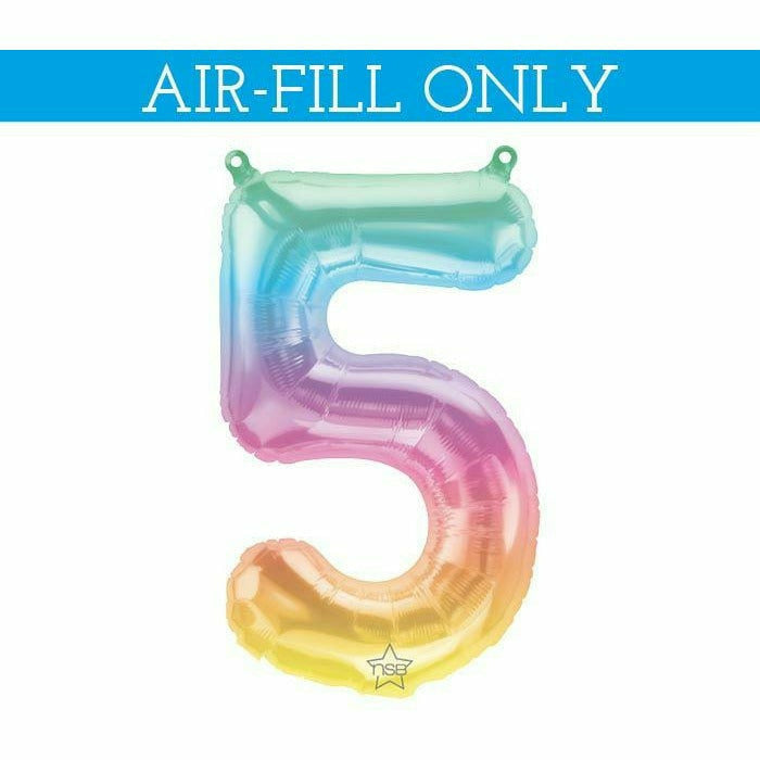 Burton and Burton BALLOONS 686 16&quot; Air-filled Ombre #5 Foil