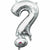 Burton and Burton BALLOONS 747 Silver Question Mark Air-Filled 16" Mylar Balloon