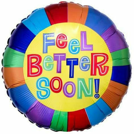 Burton and Burton BALLOONS A003 17&quot; Rainbow Feel Better Soon Foil