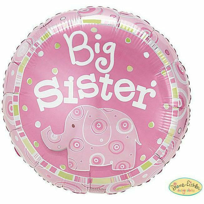 Burton and Burton BALLOONS A004 17&quot; Big Sister Mylar Balloon