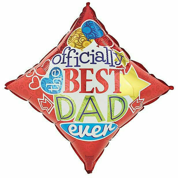 Burton and Burton BALLOONS B-14 18" Best Dad Ever Mylar