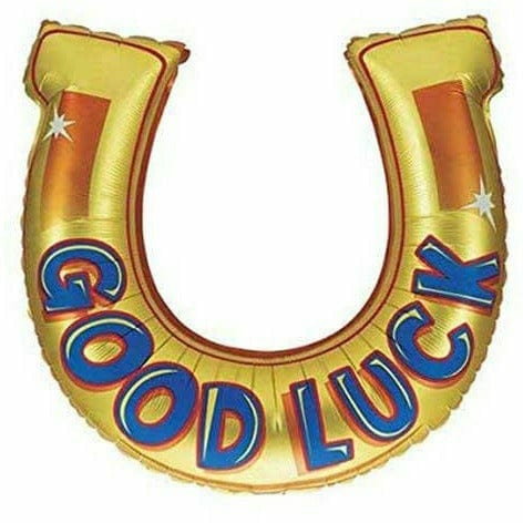 Burton and Burton BALLOONS B007 Horse Shoe Good Luck Jumbo 38&quot; Mylar Balloon